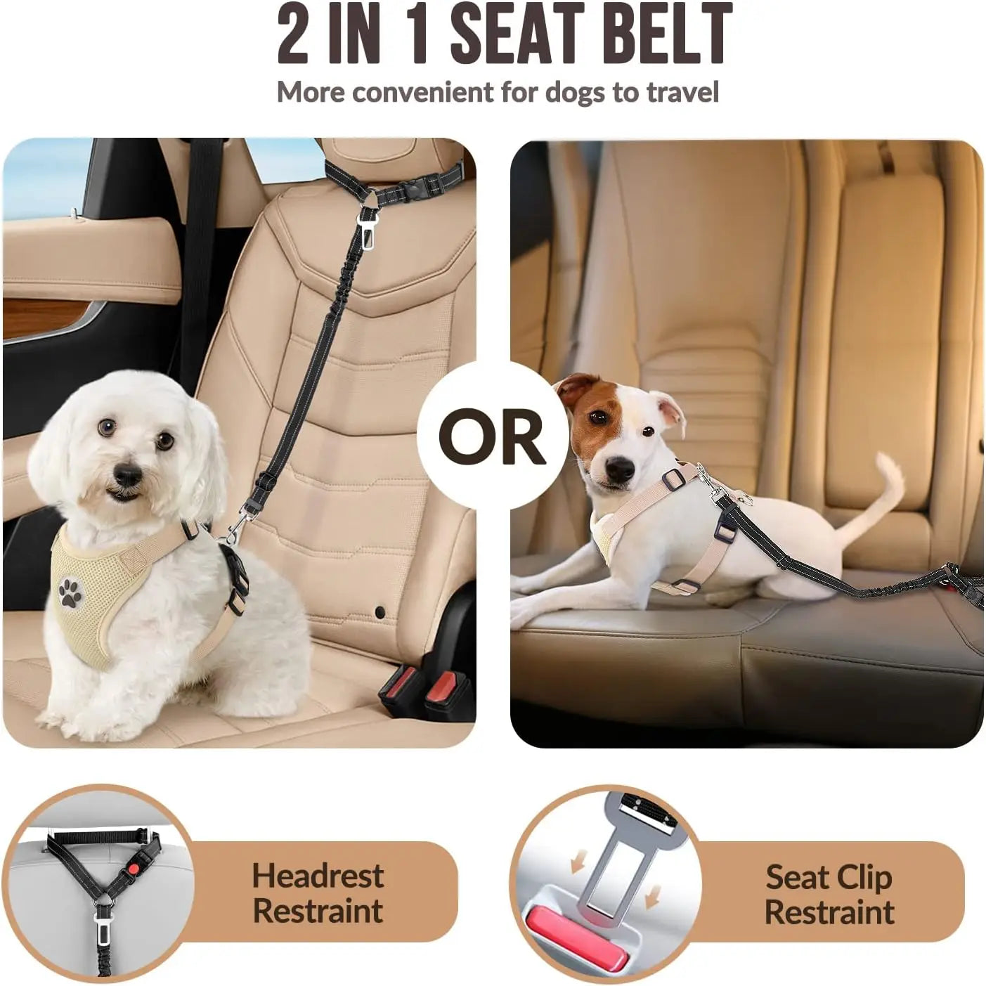 BackSeat Paws™ Seat Belt Collar